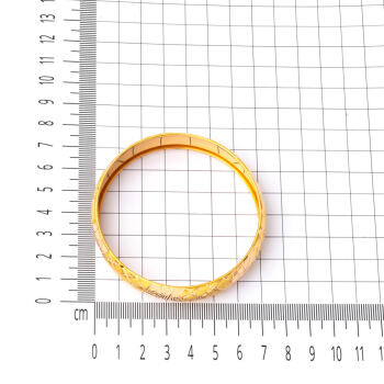14 gr. 22 Ayar Altın Bilezik (1,5 cm Enli) - 5