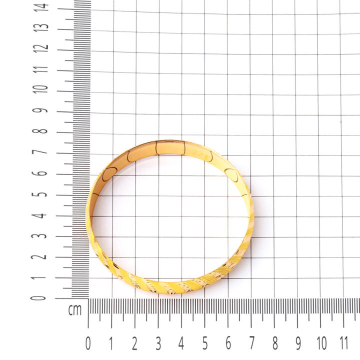 19 gr. 22 Ayar Altın Bilezik (1,5 cm Enli) - 5