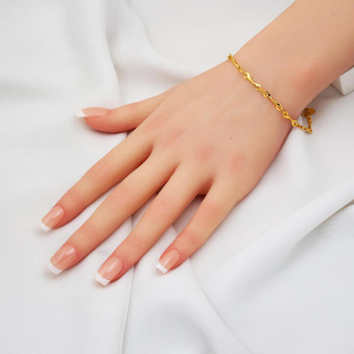 22 Ayar Altın İnce Spor İtalyan Bileklik - 2