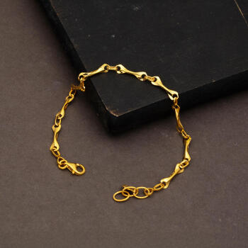 22 Ayar Altın İnce Spor İtalyan Bileklik - 3