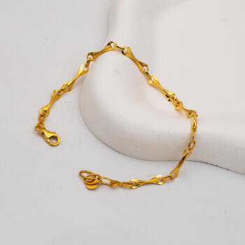 22 Ayar Altın İnce Spor İtalyan Bileklik - 4