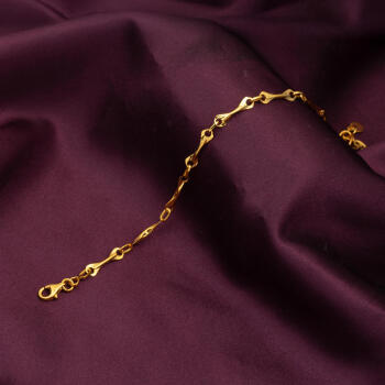 22 Ayar Altın İnce Spor İtalyan Bileklik - 6