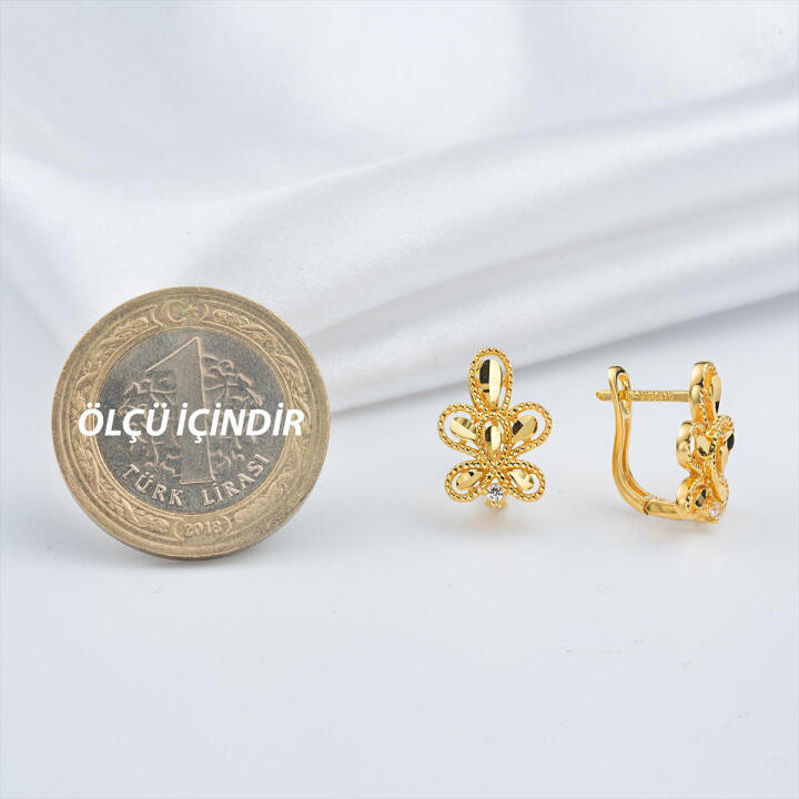 22 Ayar Altın Je Küpe - 3