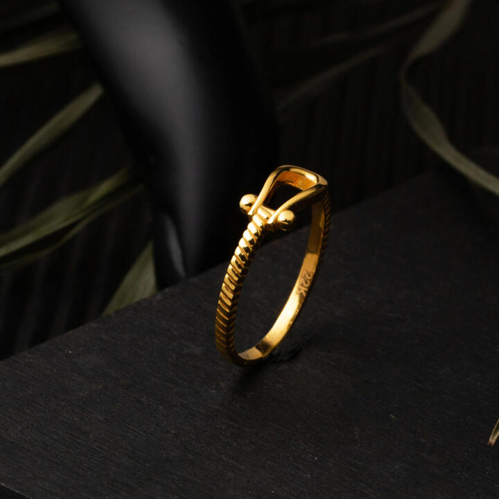 22 Ayar Altın Kemer Yüzük - 5