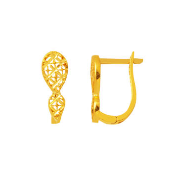 22 Ayar Altın Taşsız Klipsli Küpe - Bilezikçi