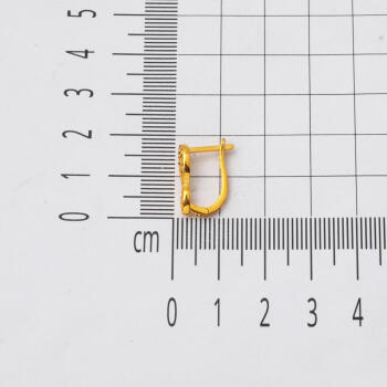 22 Ayar Altın Taşsız Klipsli Küpe - 6