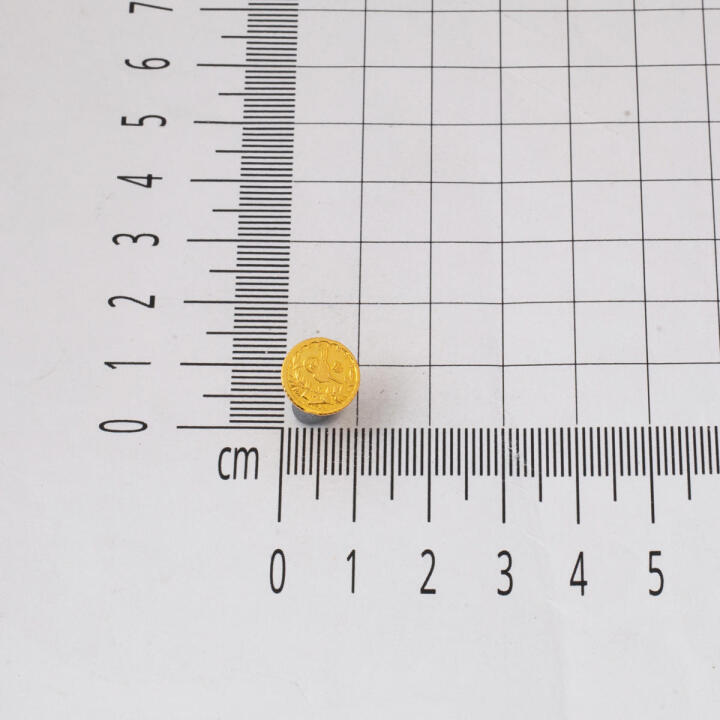 22 Ayar Altın Tuğralı Pimli Küpe - 6