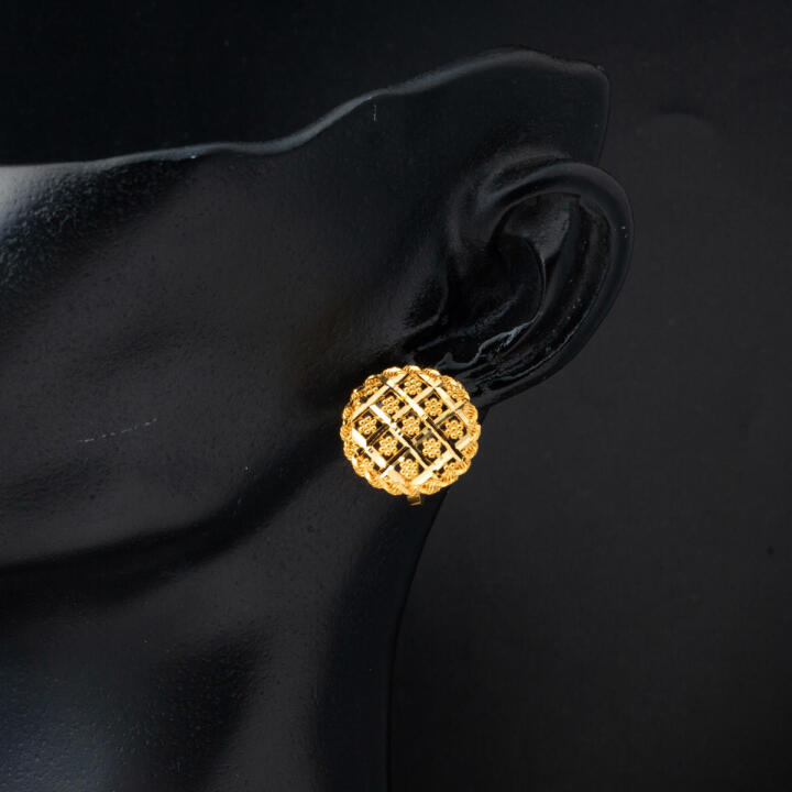 22 Ayar Altın Yaşam Çiçeği Küpe - 2