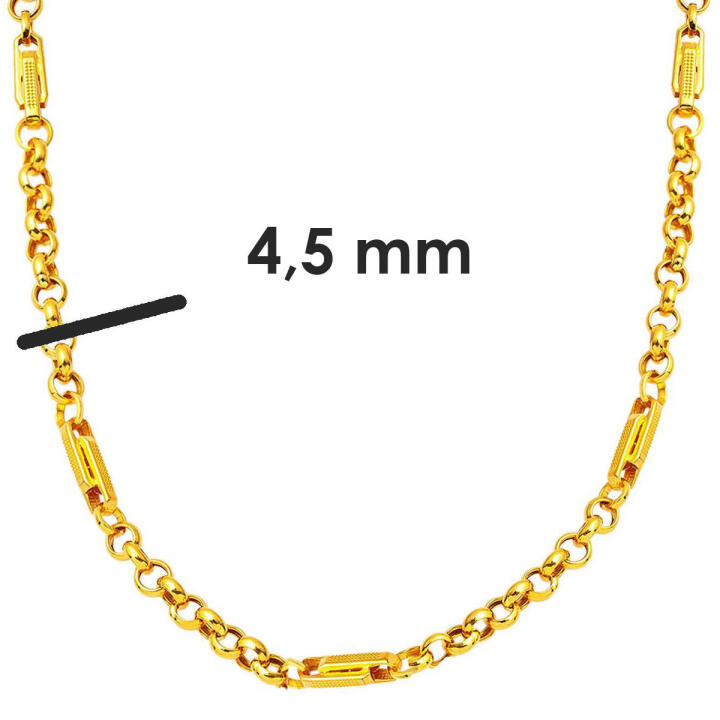 22 Ayar Doc Halka Boyun Zinciri 50cm. - 3
