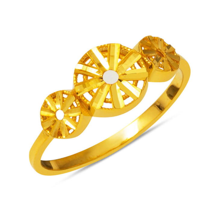 22 Ayar Yaşam Çiçeği Altın Yüzük - 1