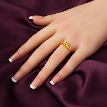 22 Ayar Yaşam Çiçeği Altın Yüzük - 2