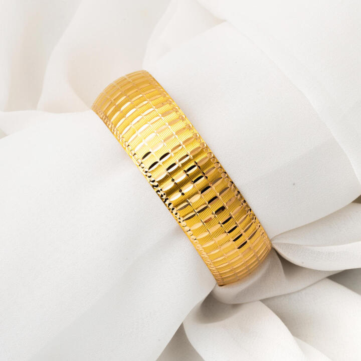 25 gr Mega 22 Ayar Altın Bilezik (2 cm Enli) - 2