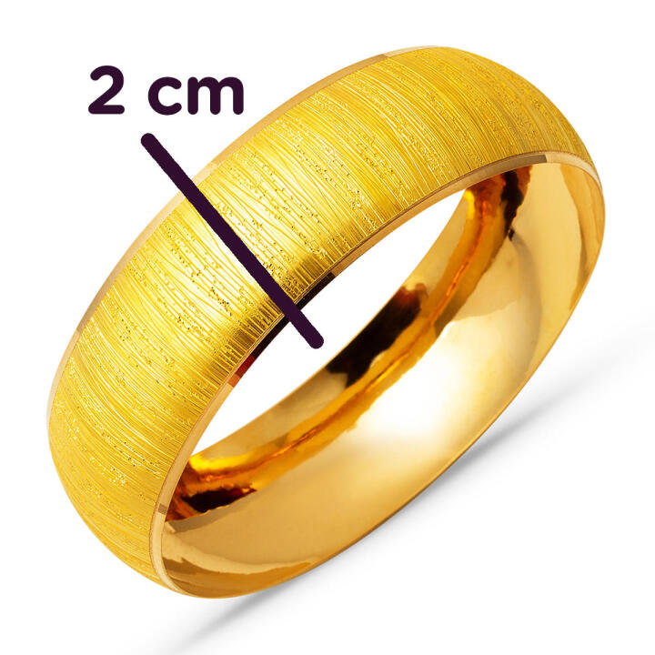 27 gr. 22 Ayar Altın Mega Bilezik (2 cm Enli) - 3