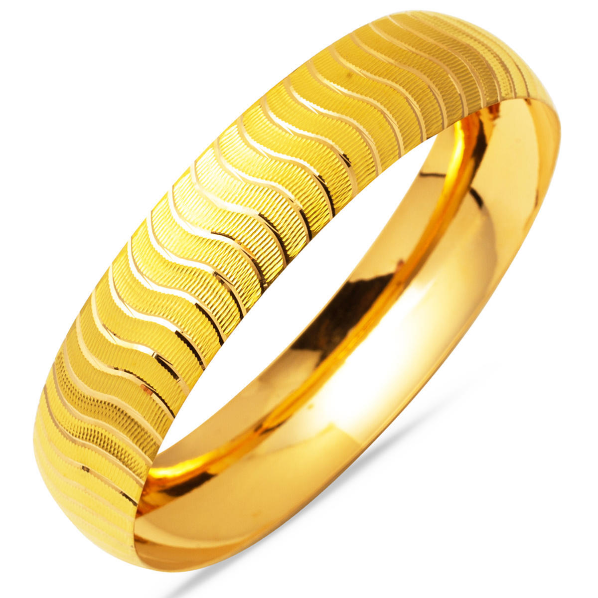 14 Gr. 22 Ayar Altın Bilezik (1,5 Cm Enli)