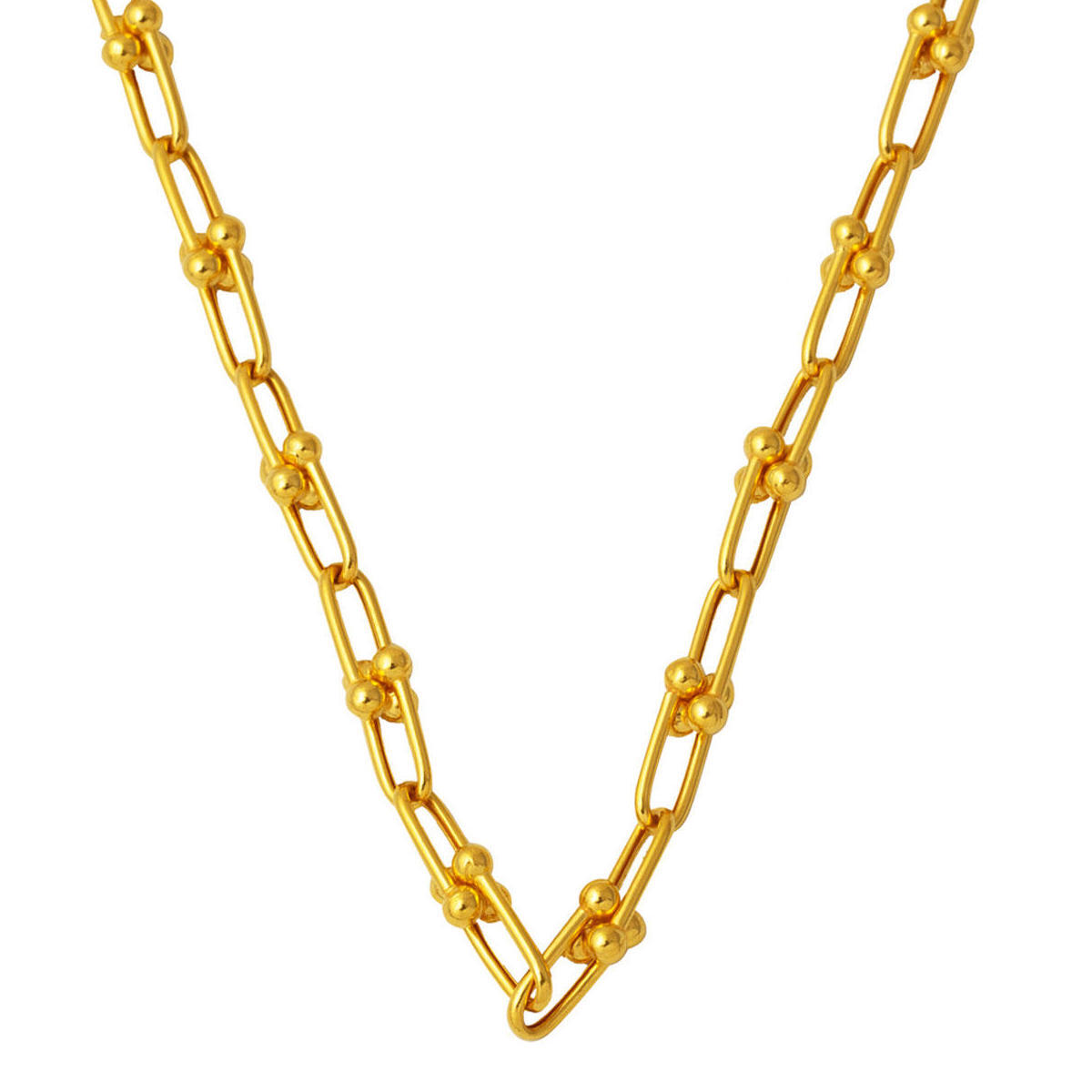 22 Ayar Tiffany Tarzı Altın Zincir - 50 Cm
