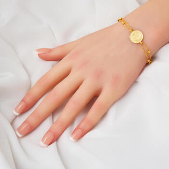 Ata Çeyrek Altınlı 22 Ayar Dorikalı Bileklik - 2