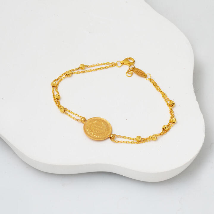 Ata Çeyrek Altınlı 22 Ayar Dorikalı Bileklik - 3