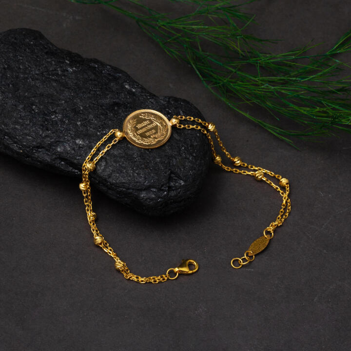 Ata Çeyrek Altınlı 22 Ayar Dorikalı Bileklik - 4