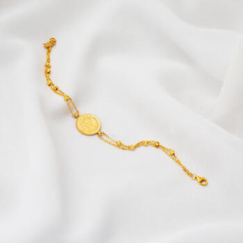 Ata Çeyrek Altınlı 22 Ayar Dorikalı Bileklik - 6