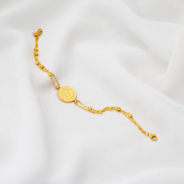 Ata Çeyrek Altınlı 22 Ayar Dorikalı Bileklik - 6