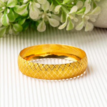 Baklava Desenli 22 Ayar 1,5 cm. Enli Altın Bilezik 20 Gram - 2