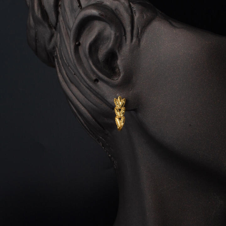 Başak Model 22 Ayar Altın Küpe - 2