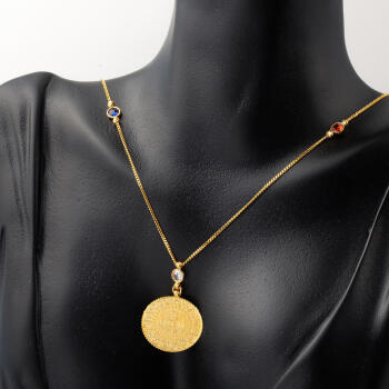 Çeyrekli Bileklikli Kolyeli 22 Ayar Set - 2