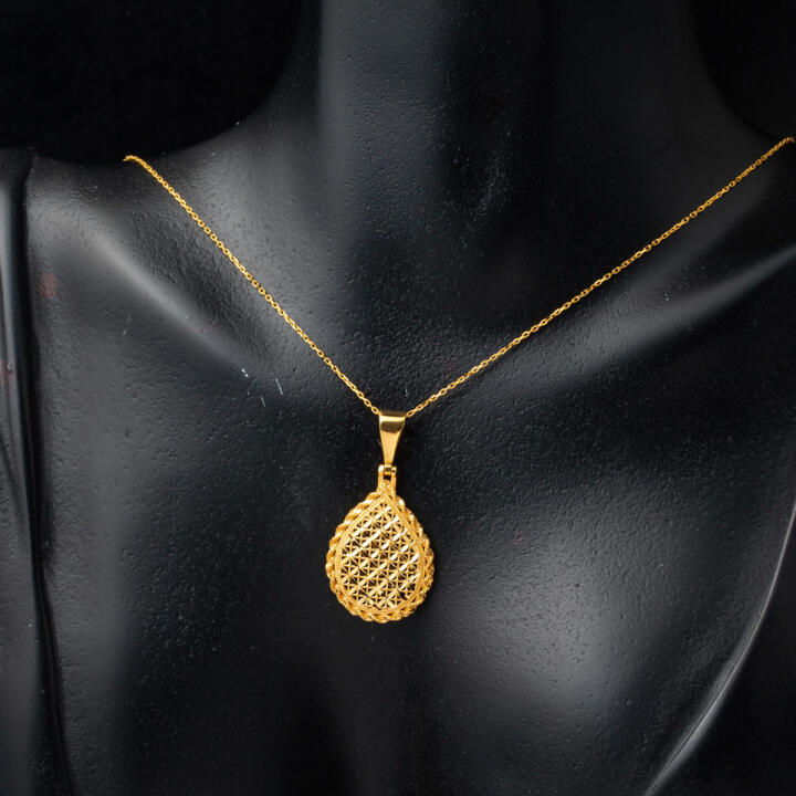 Damla Yaşam Çiçeği 22 Ayar Altın Mini Set - 3