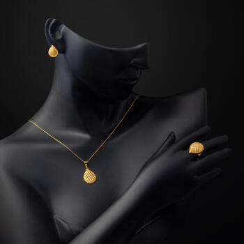 Damla Yaşam Çiçeği 22 Ayar Altın Mini Set - 7