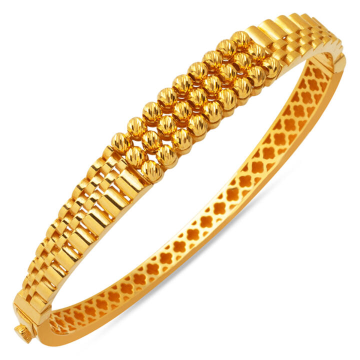 Dorika Özel Tasarım 22 Ayar Kelepçe Altın Bilezik - 1