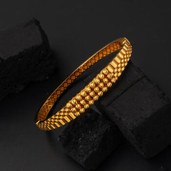 Dorika Özel Tasarım 22 Ayar Kelepçe Altın Bilezik - 4