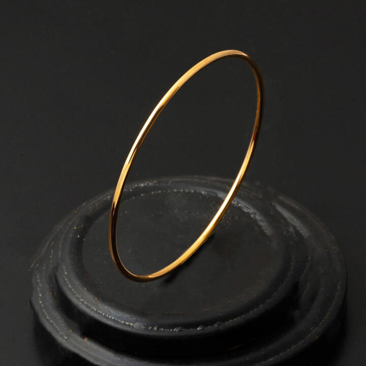 Düz Ajda 22 Ayar Altın Bilezik - 6 Gr - 1