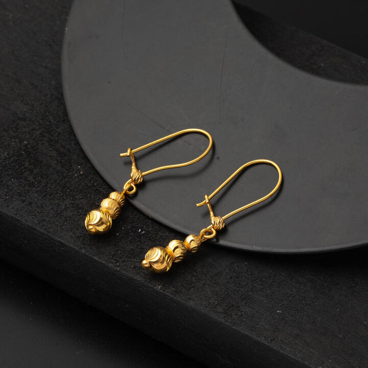 Gerdanlık & Küpe 22 Ayar Altın Set - 4