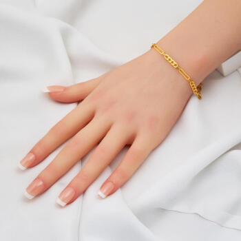 Gurmet Zincirli İtalyan 22 Ayar Altın Bileklik - 2