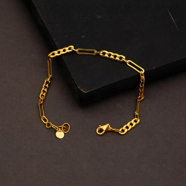 Gurmet Zincirli İtalyan 22 Ayar Altın Bileklik - 3