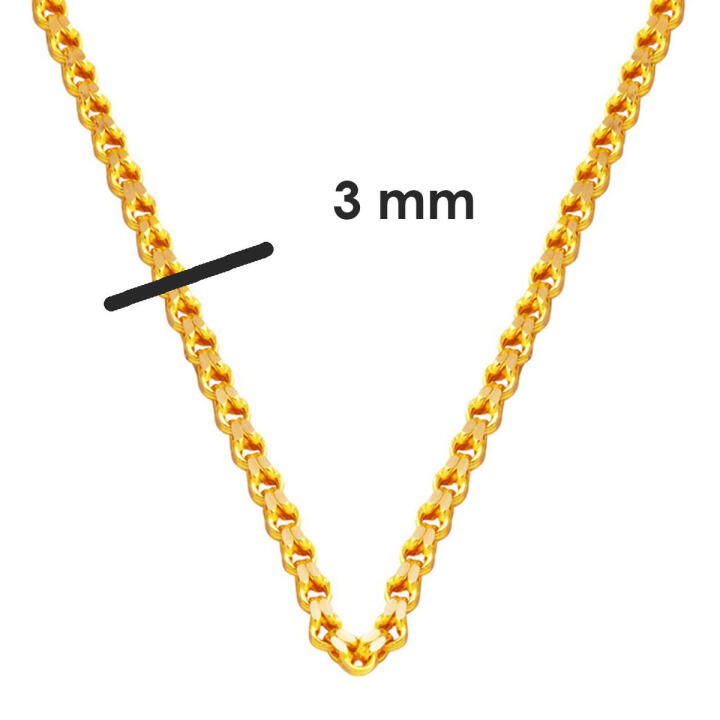 Güverse 22 Ayar Altın Zincir - 65 cm. - 5