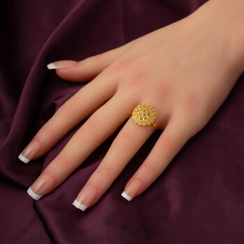 Hanedan 22 Ayar Altın Taşsız Yüzük - 2