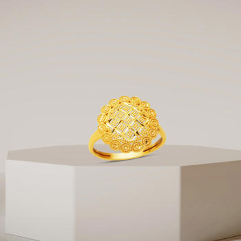 Hanedan 22 Ayar Altın Taşsız Yüzük - 6