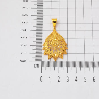 Hint Motifli 22 Ayar Altın Kolye - 6