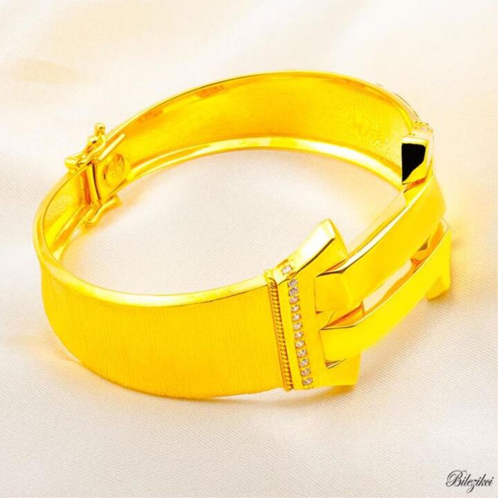 İkili Kaburgalı 22 Ayar Altın Bilezik 36 Gr - 2
