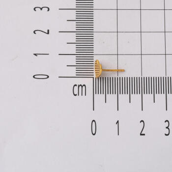 Kalp 22 Ayar Klipsli Altın Küpe - 5