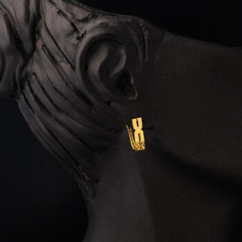 Kemer Tasarım 22 Ayar Altın Küpe - 2