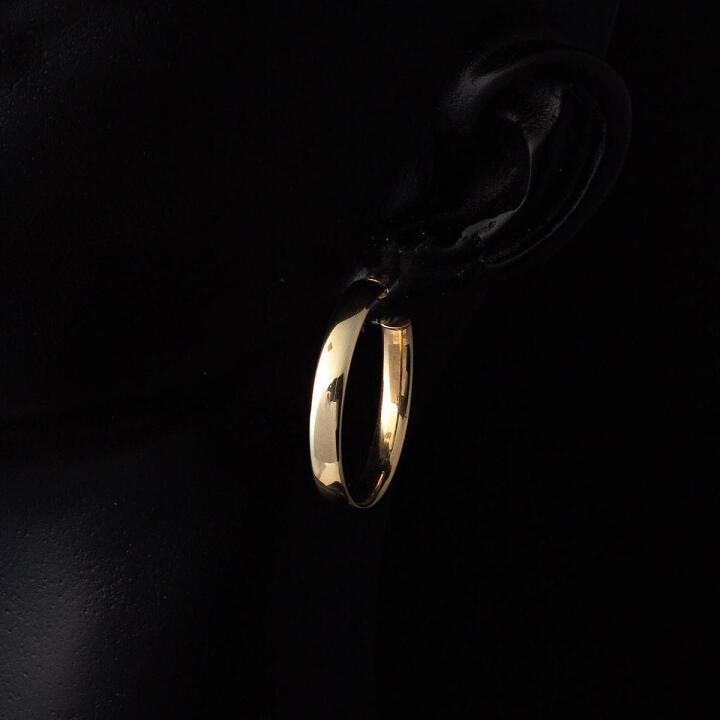 Klasik 1,8 cm. Çaplı 22 Ayar Halka Küpe - 2