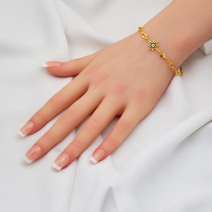 Kuzey Yıldızı İtalyan 22 Ayar Altın Bileklik - 2