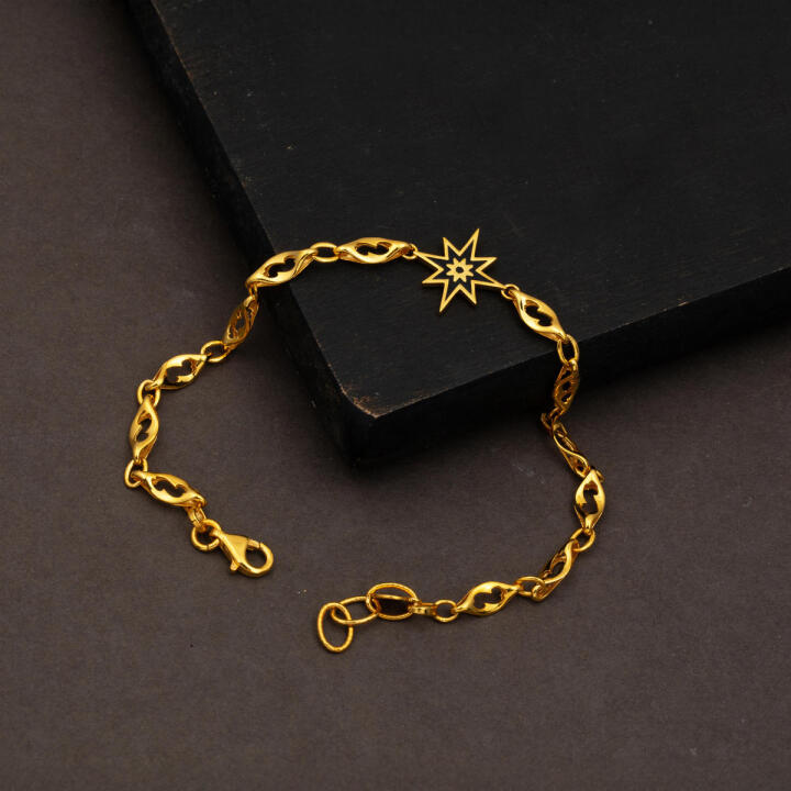 Kuzey Yıldızı İtalyan 22 Ayar Altın Bileklik - 3