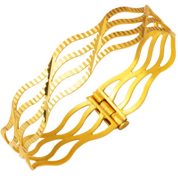 Maraş 22 Ayar Altın Kilitli Bilezik - 1