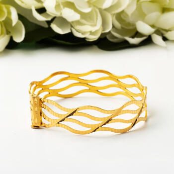 Maraş 22 Ayar Altın Kilitli Bilezik - 5