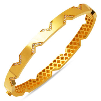 Modern Versage Tasarım 22 Ayar Altın Kelepçe Bilezik - Bilezikçi