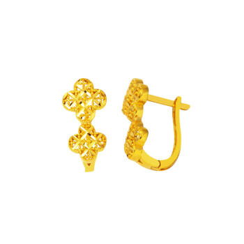 Papatya Sarmaşık 22 Ayar Altın Küpe - Bilezikçi