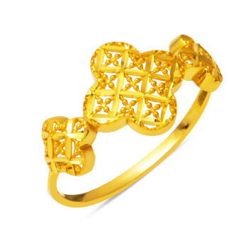 Yonca Sarmaşık 22 Ayar Altın Yüzük - Bilezikçi